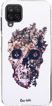 Casetastic Samsung Galaxy A12 (2021) Hoesje - Softcover Hoesje met Design - Metamorphosis Skull Print