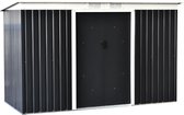 Tuinhuis metaal - Metalen gereedschapsschuur - Tuinberging - Opbergkast met deuren - Schuur gereedschap - Tuinkast - 277 x 130 x 173 cm