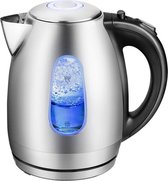 Waterkoker - Aigi Quny - 1.7 Liter - 2200 Watt - RVS - Zwart/Zilver - BES LED