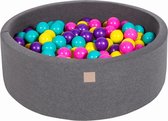 Ronde ballenbak incl 200 ballen - Donker grijs