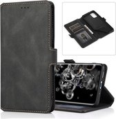 Voor Samsung Galaxy S20 Ultra 5G Retro Magnetische Sluiting Horizontale Flip Leren Case met Houder & Kaartsleuven & Fotolijst & Portemonnee (Zwart)