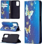 Voor Xiaomi Poco M3 Gekleurde Tekening Patroon Onzichtbare Magnetische Horizontale Flip PU Lederen Case met Houder & Kaartsleuven & Portemonnee (Kingdee)
