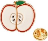 10 STUKS Cartoon Fruit Series Alloy Oil-Drupping Manchetknopen (Apple)-Geen