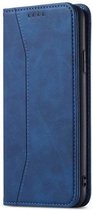 Samsung Galaxy A20E Bookcase Hoesje - Magnetisch - Leer - Portemonnee - Book Case - Wallet - Flip Cover - Galaxy A20E - Blauw