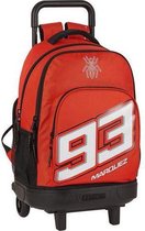 Schoolrugzak met Wielen Compact Marc Marquez Zwart Rood