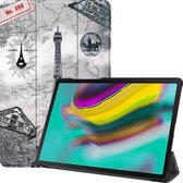 iMoshion Design Trifold Bookcase Samsung Galaxy Tab S5e tablethoes - Parijs