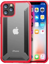 Voor iPhone 11 Pro PC + TPU schokbestendige beschermhoes (rood)