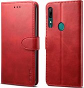 Voor Huawei Y9 Prime (2019) GUSSIM zakelijke stijl horizontale flip lederen tas met houder en kaartsleuven en portemonnee (rood)