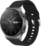 iMoshion Siliconen Smartwatch Bandje voor de Huawei Watch GT 2,Huawei Watch GT 2 Pro,Huawei Watch GT 2e Sport 46 mm - Zwart