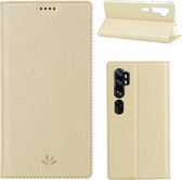 Voor Xiaomi Mi CC9 Pro & Note 10 ViLi schokbestendige TPU + PU horizontale flip beschermhoes met kaartsleuf en houder (champagne goud)