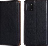 Voor Samsung Galaxy Note10 Lite PU + TPU Gloss Oil Effen Kleur Magnetische Horizontale Flip Leren Case met Houder & Kaartsleuf & Portemonnee (Zwart)