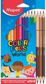 Afbeelding van het spelletje Maped Color Peps Kleurpotloden 12 Stuks + 3 Huidskleuren
