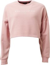 Pink Soda Ruched Crop Crew Sweater Roze Dames - Maat S