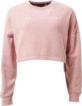 Pink Soda Ruched Crop Crew Sweater Roze Dames - Maat M