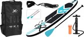 Planche de stand up paddle gonflable blanc, noir & bleu 320 cm 150 kg max - XQ Max - Pack complet planche & accessoires