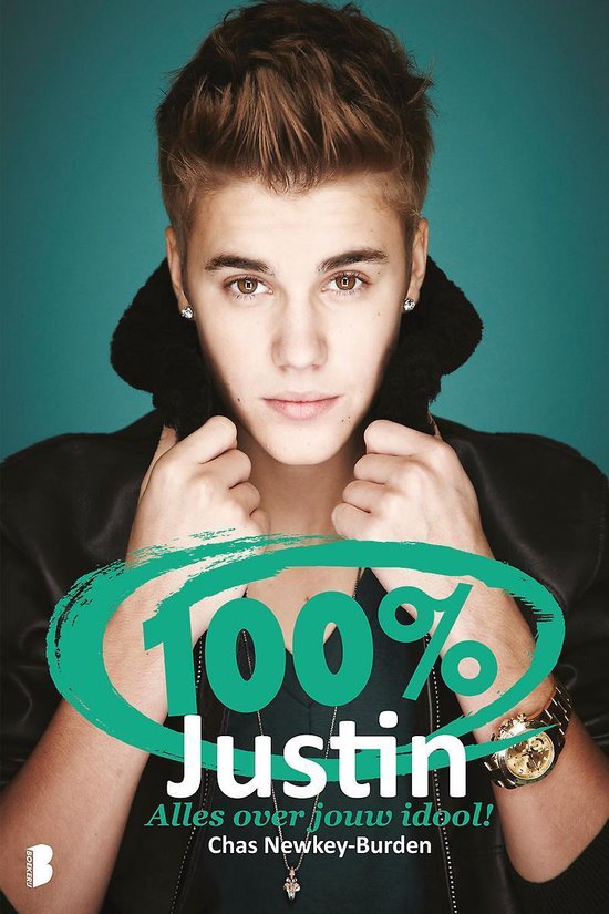 Cover van het boek '100% Justin' van Chas Newkey-Burden
