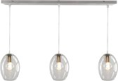 Olucia Laurence - Hanglamp - Chroom/Transparant - E27