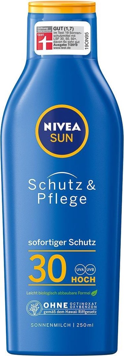 Goedkoopste NIVEA Sun zonnebrand Zonnemelk SPF 30 - 250 ml