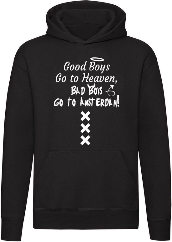 Good Girls Go To Heaven, Bad Girls Go To Amsterdam Dames T-shirt - xxx - 020 - grappig - cadeau - shirt (Maat 2XL, Wit Good Girls Go To Heaven, Bad Girls Go To Amsterdam Dames T-shirt - xxx - 020 - grappig - cadeau - shirt (Maat 2XL, Wit