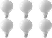 CALEX - LED Lamp 6 Pack - Globe - Filament G95 - E27 Fitting - Dimbaar - 6W - Warm Wit 2700K - Mat Wit