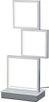 LED Tafellamp - Tafelverlichting - Trinon Soranto - 15W - Warm Wit 3000K - Dimbaar - Rechthoek - Mat Grijs - Aluminium