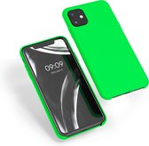 kwmobile telefoonhoesje voor Apple iPhone 11 - Hoesje met siliconen coating - Smartphone case in neon groen