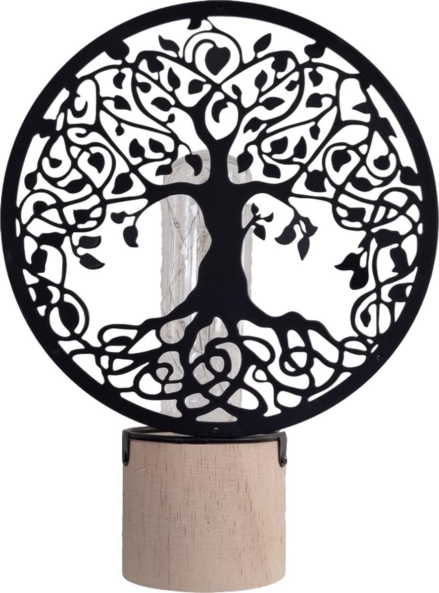 Table lampe éclairage 15 cm avec fonction tactile d'Art Formano Tree Arbre H 24 cm D