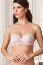 Viuma Vrouw Bordeaux 620361 Kanten Beha Strapless Push up Bh Dagelijks Comfort Hoogwaardig Kwaliteit