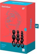 Booty Call Plugs Set of 3 - Black - Butt Plugs & Anal Dildos