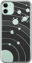 iPhone 11 hoesje - Universe space - Soft Case Telefoonhoesje - Print - Transparant