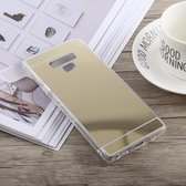 Acryl + tpu galvaniseren spiegelbehuizing voor Galaxy Note9 (goud)