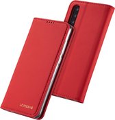 Voor Huawei P30 LC.IMEEKE LC-002-serie Skin Hand Feeling PU + TPU Horizontale flip lederen tas met houder en kaartsleuf en portemonnee (rood)