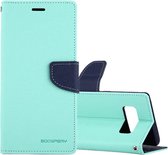 GOOSPERY FANCY DIARY voor Galaxy Note 8 Cross Texture Horizontal Flip Leather Case met kaartsleuven & portemonnee & houder (mintgroen)