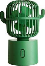 F6 Cactus Portable Mini Fan USB Schudkop Handheld Desk Elektrische ventilator (groen)