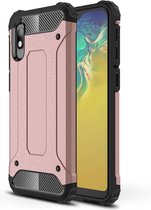Magic Armor TPU + PC Combination Case voor Galaxy A10e (Rose Gold)