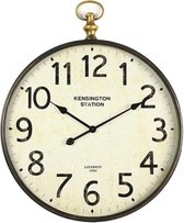 Kensington Station - Klok rond Dickson - 60cm - Zwartbrons met goud