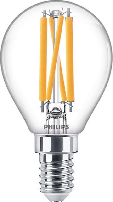Philips Classic filament, 4,5 W, 40 W, E14, 470 lm, 15000 h, Éclat chaleureux