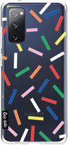 Casetastic Samsung Galaxy S20 FE 4G/5G Hoesje - Softcover Hoesje met Design - Sprinkles Print