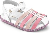 Bibi - Meisjes Sandalen -  Soft Sandals White/Camelia/Cherry - maat 28