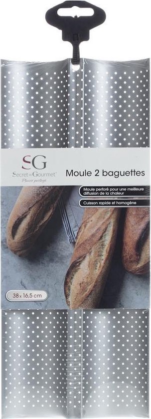 Decopatent® Moule à pain français - Moule à pain français - 2 rangs - Moule  à baguette