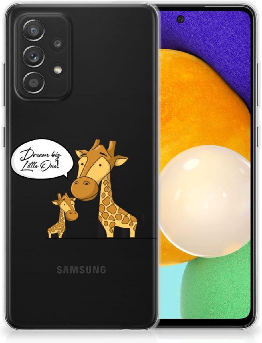 Samsung Galaxy A52 (5G/4G) Telefoonhoesje met Naam Giraffe