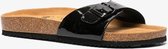 Dames bio slippers lak - Zwart - Maat 39