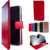 HEM Samsung Galaxy S21 Rode Wallet / Book Case / Boekhoesje/ Telefoonhoesje / Hoesje Samsung S21 met vakje voor pasjes, geld en fotovakje