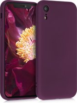 kwmobile telefoonhoesje geschikt voor Apple iPhone XR - Hoesje voor smartphone - Back cover in bordeaux-violet