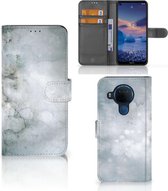 Flip case Nokia 5.4 Smartphone Hoesje Painting Grey