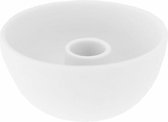 Storefactory kaarsenstandaard Lidatorp wit mini -  keramiek - Ø 10 centimeter x 5 centimeter - Kandelaars