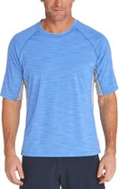 Coolibar - UV Zwemshirt voor heren - Ultimate Rash Guard - Surf Blauw - maat XL