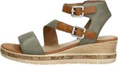 Remonte Dames sandalen Sandalen Plat - groen - Maat 38