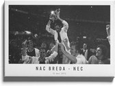 Walljar - NAC Breda - NEC '73 - Muurdecoratie - Canvas schilderij