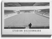 Walljar - Stadion Galgenwaard '82 - Zwart wit poster met lijst